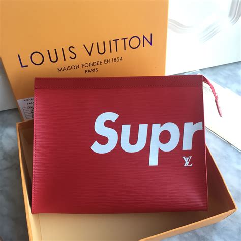 lv x supreme clutch|louis vuitton x supreme.